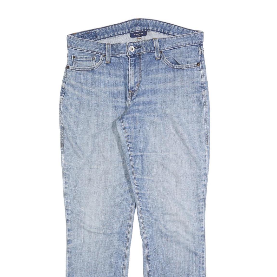 LEVI'S 552 Womens Jeans Blue Regular Straight Denim Light W30 L30 Classic Zip