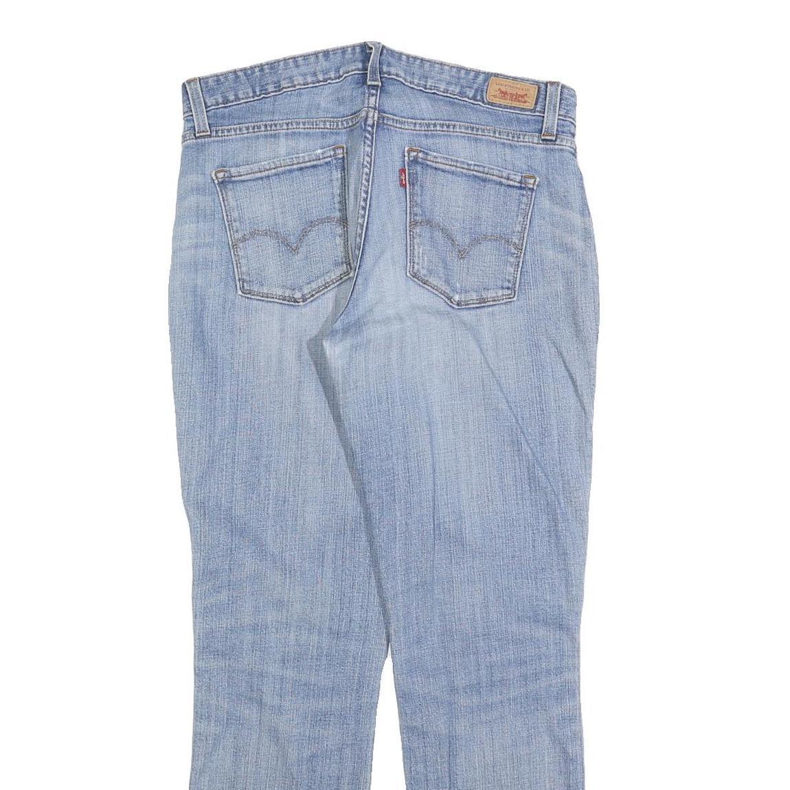 LEVI'S 552 Womens Jeans Blue Regular Straight Denim Light W30 L30 Classic Zip