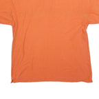 CHAPS RALPH LAUREN Mens Orange Navy & White Stripe Short Sleeve Polo Shirt XL