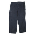 CARHARTT Mens Navy Blue Regular Straight Trousers W40 L32 Cotton Blend Workwear