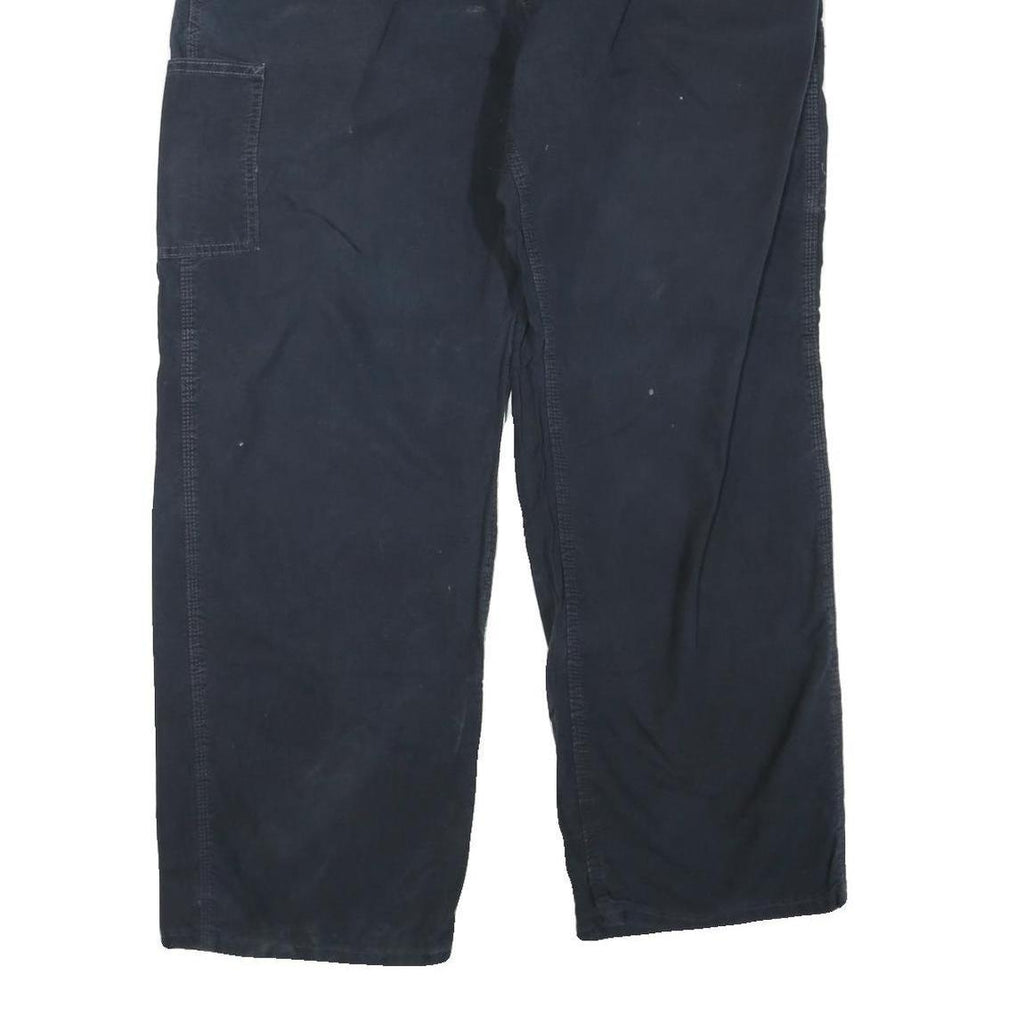 CARHARTT Mens Navy Blue Regular Straight Trousers W40 L32 Cotton Blend Workwear