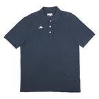 KAPPA Mens Blue Polo Shirt XL Cotton Short Sleeve Basic Casual Sportswear