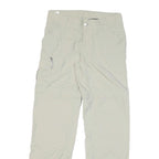 COLUMBIA Womens Regular Beige Polyester Blend Zip Trousers W30 L31 Outdoor