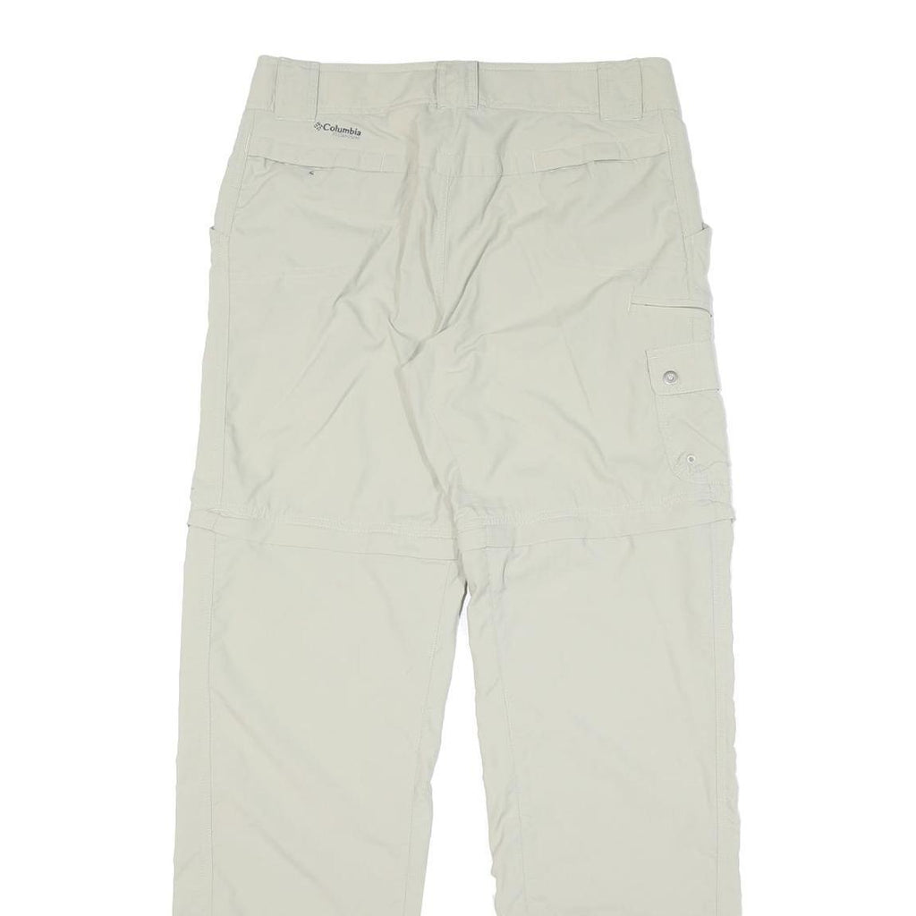 COLUMBIA Womens Regular Beige Polyester Blend Zip Trousers W30 L31 Outdoor