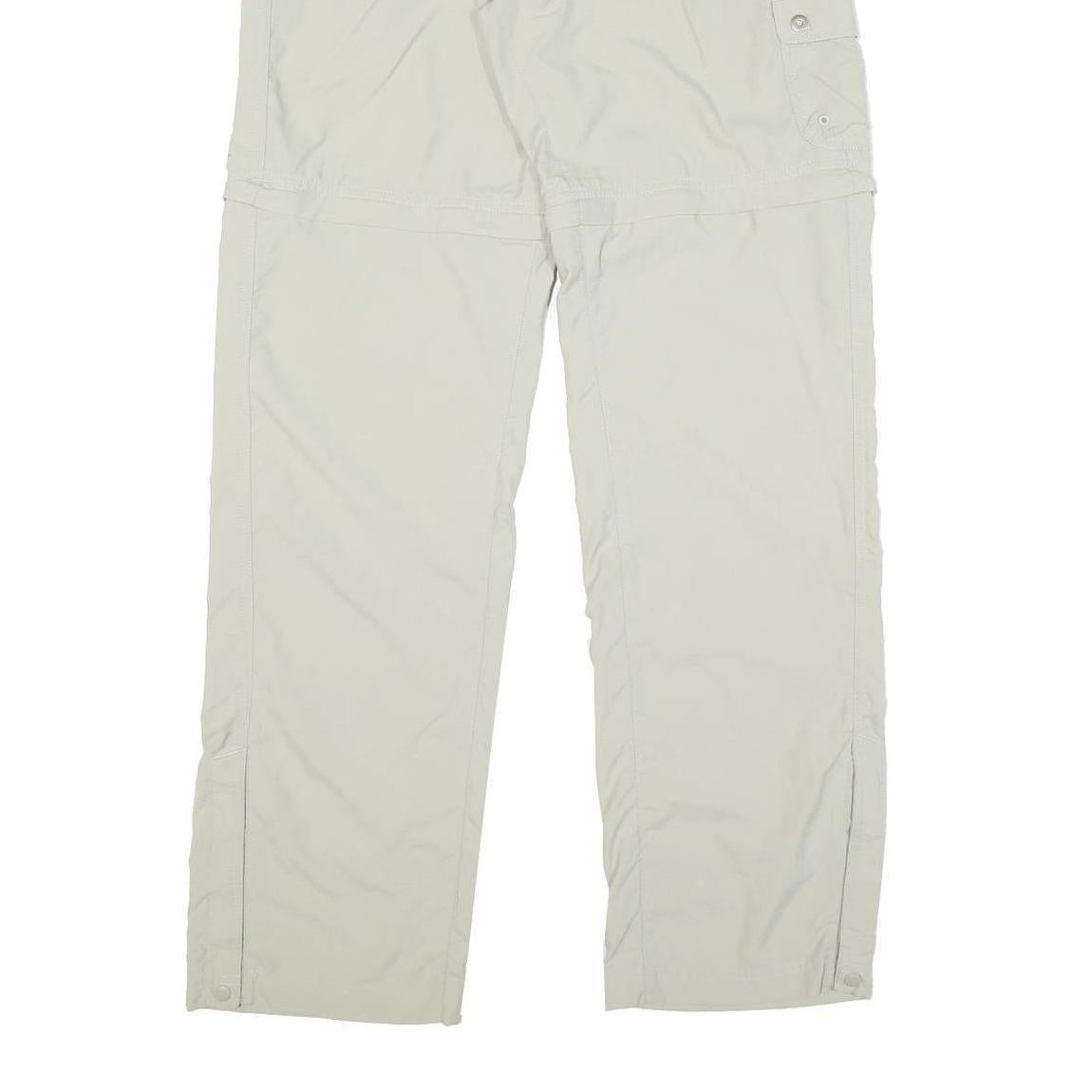 COLUMBIA Womens Regular Beige Polyester Blend Zip Trousers W30 L31 Outdoor