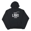 CHAMPION Mens Black Regents LRHS Soccer Pullover Hoodie L Cotton Blend