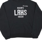 CHAMPION Mens Black Regents LRHS Soccer Pullover Hoodie L Cotton Blend