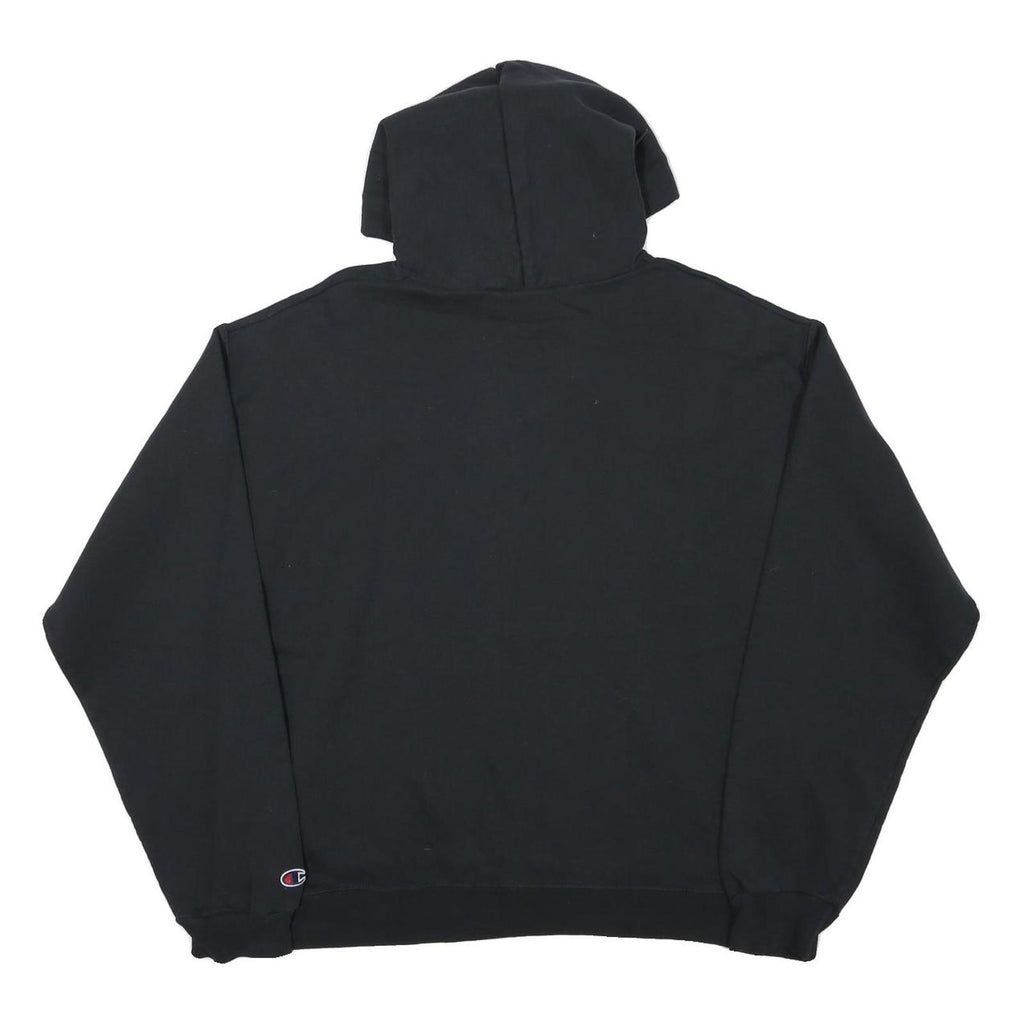 CHAMPION Mens Black Regents LRHS Soccer Pullover Hoodie L Cotton Blend