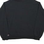 CHAMPION Mens Black Regents LRHS Soccer Pullover Hoodie L Cotton Blend