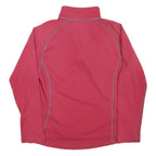 BERGHAUS Womens Red Long Sleeve 1/4 Zip Shirt S Lightweight Outdoor Activewear
