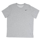 NIKE Mens Grey Crew Neck Short Sleeve T-Shirt M Cotton Blend Sportswear