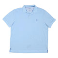 CHAPS Mens Blue Polo Shirt XL Cotton Blend Short Sleeve Plain Classic