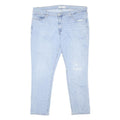 LEVI'S 311 Womens Jeans Blue Slim Skinny Denim Light W42 L29 Zip Cotton Blend