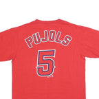 MAJESTIC Mens Red Angels Graphic T-Shirt M Short Sleeve Crew Neck Baseball