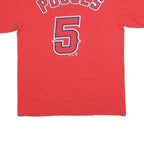 MAJESTIC Mens Red Angels Graphic T-Shirt M Short Sleeve Crew Neck Baseball