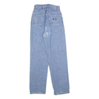 DICKIES Womens Jeans Blue Regular Straight Denim W27 L32 Button Cotton Blend