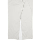 CHAPS Mens Cotton White Regular Fit Straight Leg Trousers W40 L33 Casual Comfort