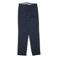 DICKIES Mens Cotton Blend Navy Regular Straight Trousers W28 L31 Workwear Fit