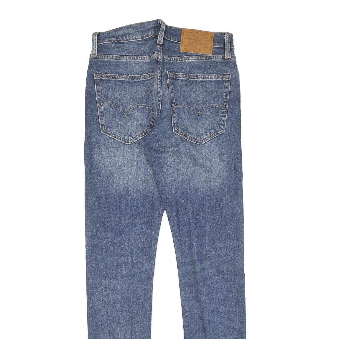 LEVI'S Mens Slim Blue Denim Jeans W30 L32 Classic Zip Closure Stylish