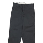DICKIES Mens Cotton Blend Black Regular Fit Straight Leg Trousers W30 L29