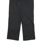 DICKIES Mens Cotton Blend Black Regular Fit Straight Leg Trousers W30 L29