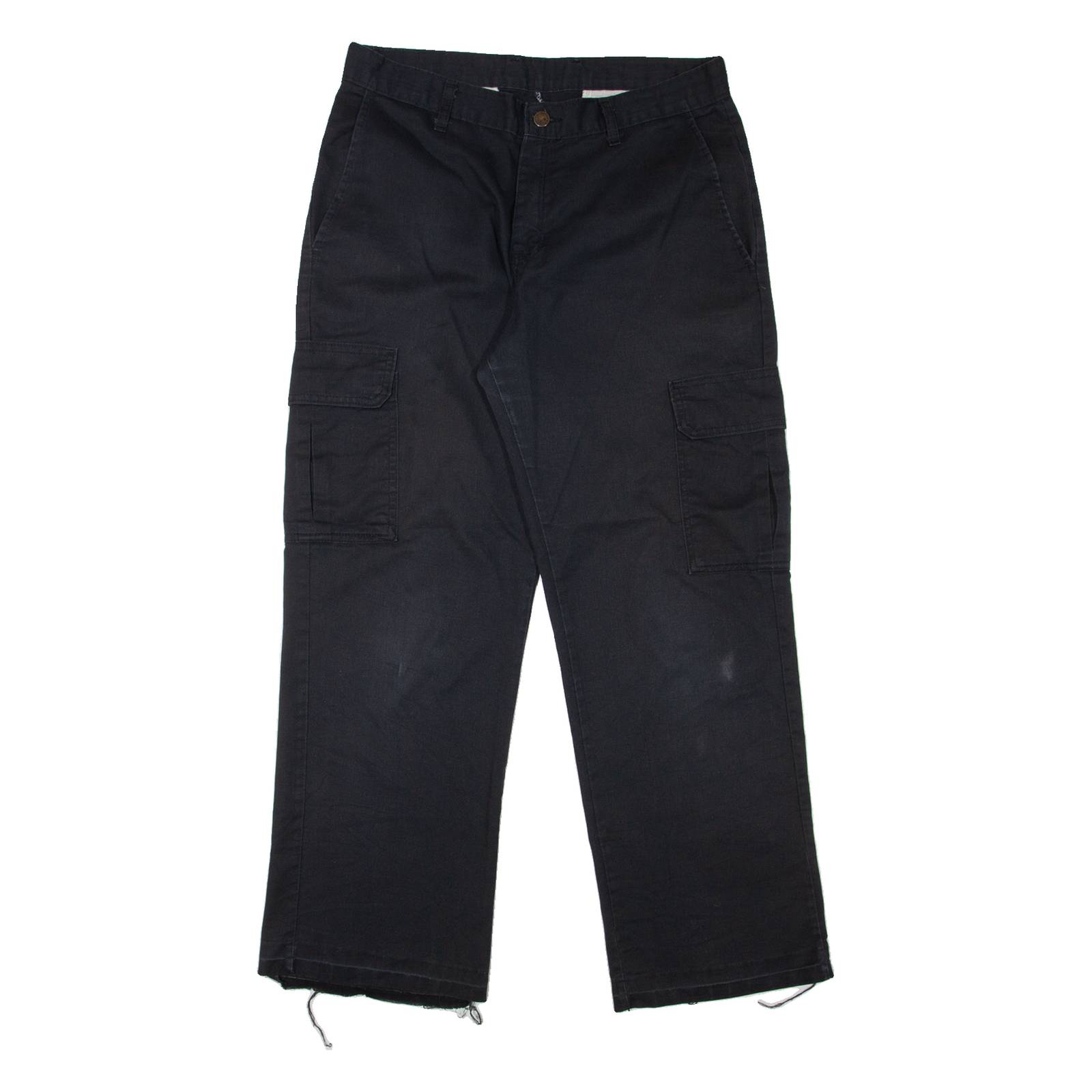 DICKIES Cargo Workwear Mens Trousers Black Regular Straight W32 L29