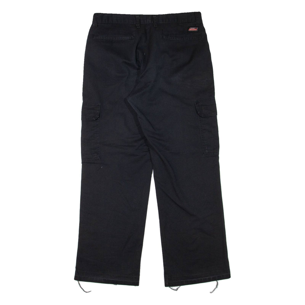 DICKIES Cargo Workwear Mens Trousers Black Regular Straight W32 L29
