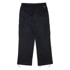 DICKIES Cargo Workwear Mens Trousers Black Regular Straight W32 L29