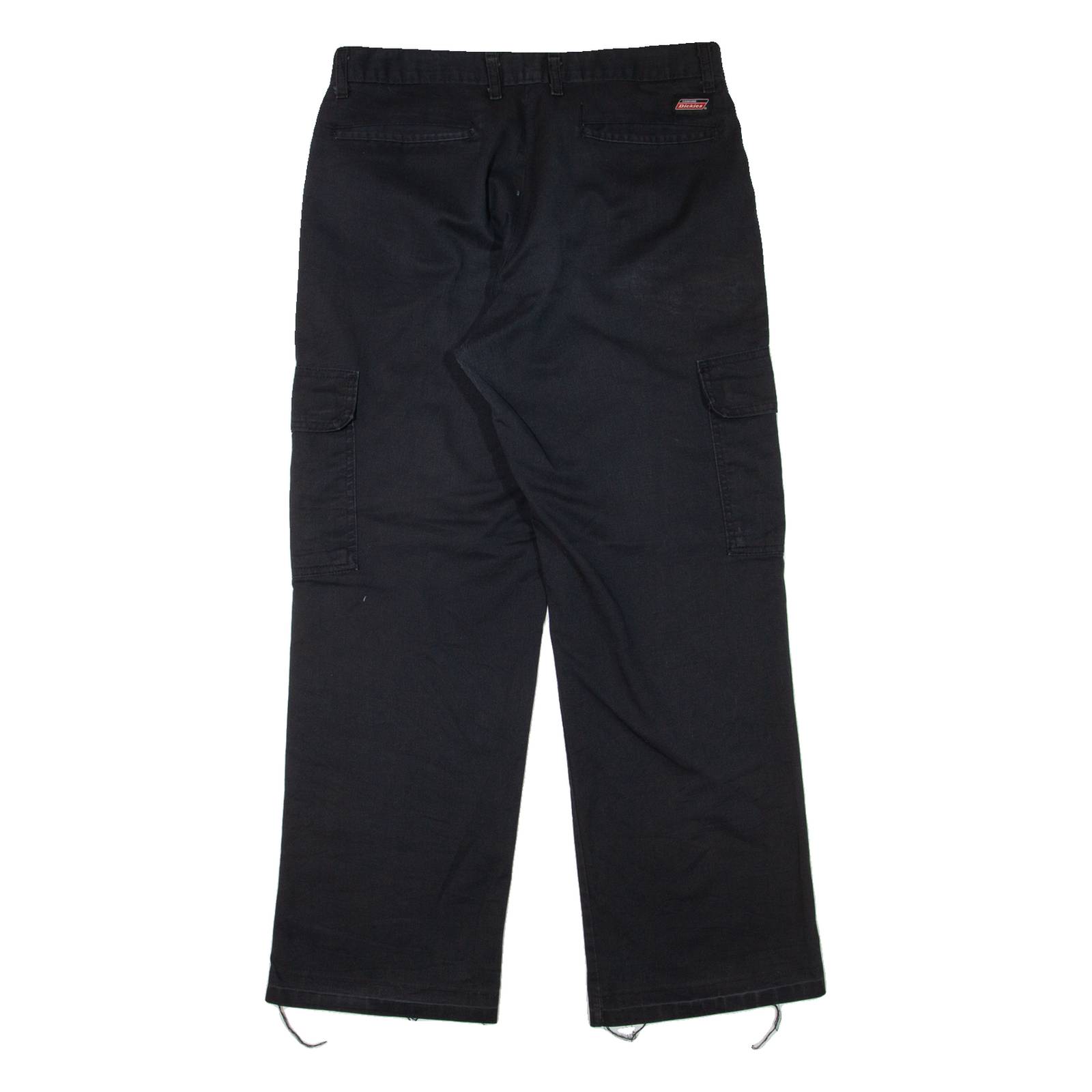 DICKIES Cargo Workwear Mens Trousers Black Regular Straight W32 L29