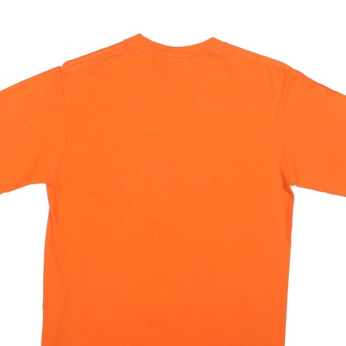 CHAMPION Mens Orange Pepperdine Graphic T-Shirt S Short Sleeve Crew Neck