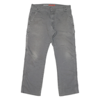 DICKIES Mens Jeans Grey Relaxed Straight Denim Medium W32 L28 Workwear Durable