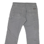 DICKIES Mens Jeans Grey Relaxed Straight Denim Medium W32 L28 Workwear Durable