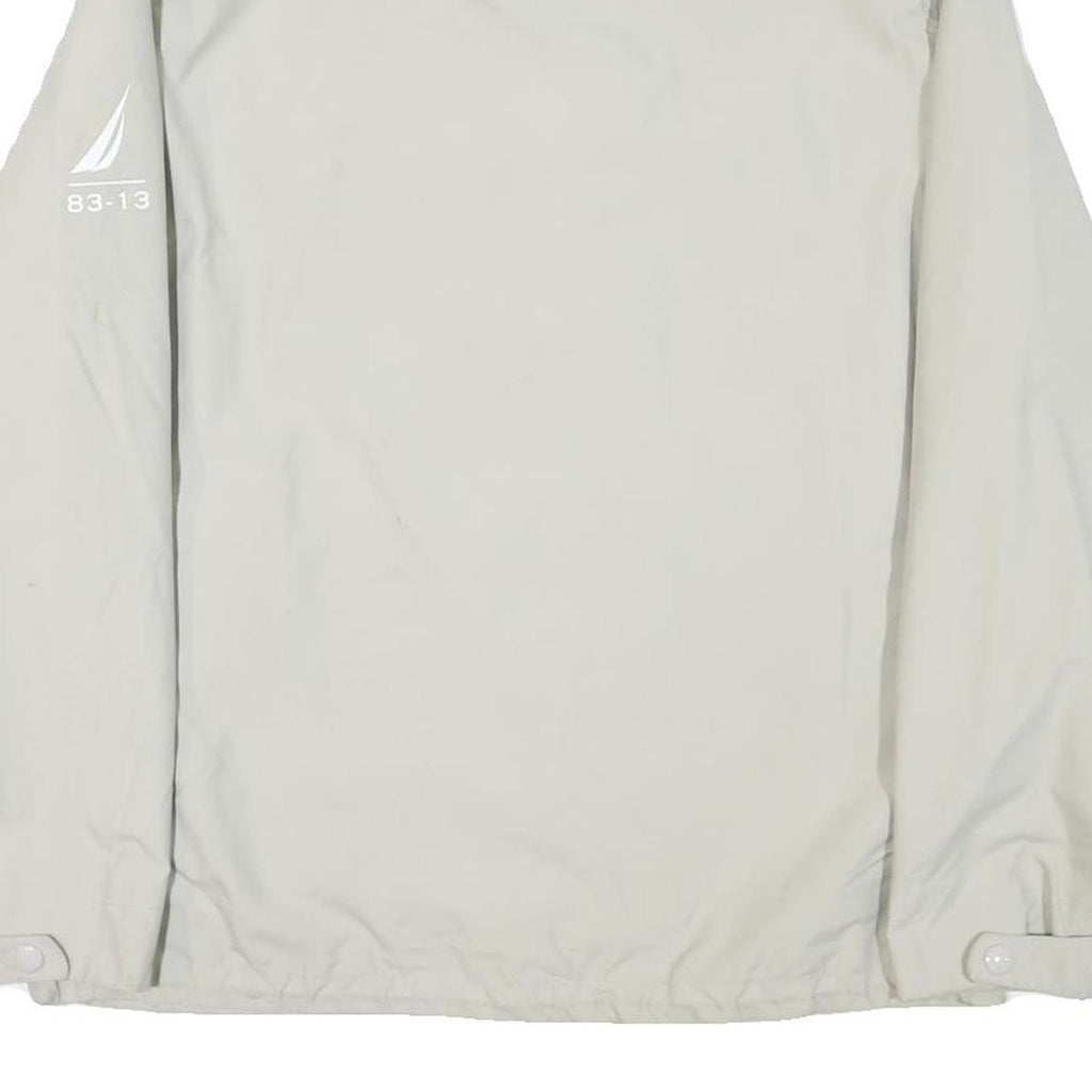 NAUTICA Mens Beige Zip Up Polyester Blend Casual Jacket L