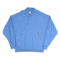 NEW FAST Mens Blue Jacket L Polyester Blend Button Closure Ribbed Collar Pockets
