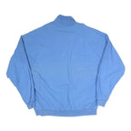 NEW FAST Mens Blue Jacket L Polyester Blend Button Closure Ribbed Collar Pockets