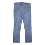 LEVI'S 571 Womens Slim Blue Denim Light W30 L28 Slim Fit Zip Jeans