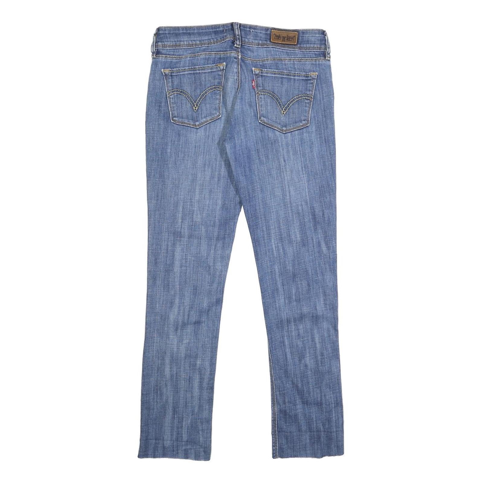 LEVI'S 571 Womens Slim Blue Denim Light W30 L28 Slim Fit Zip Jeans