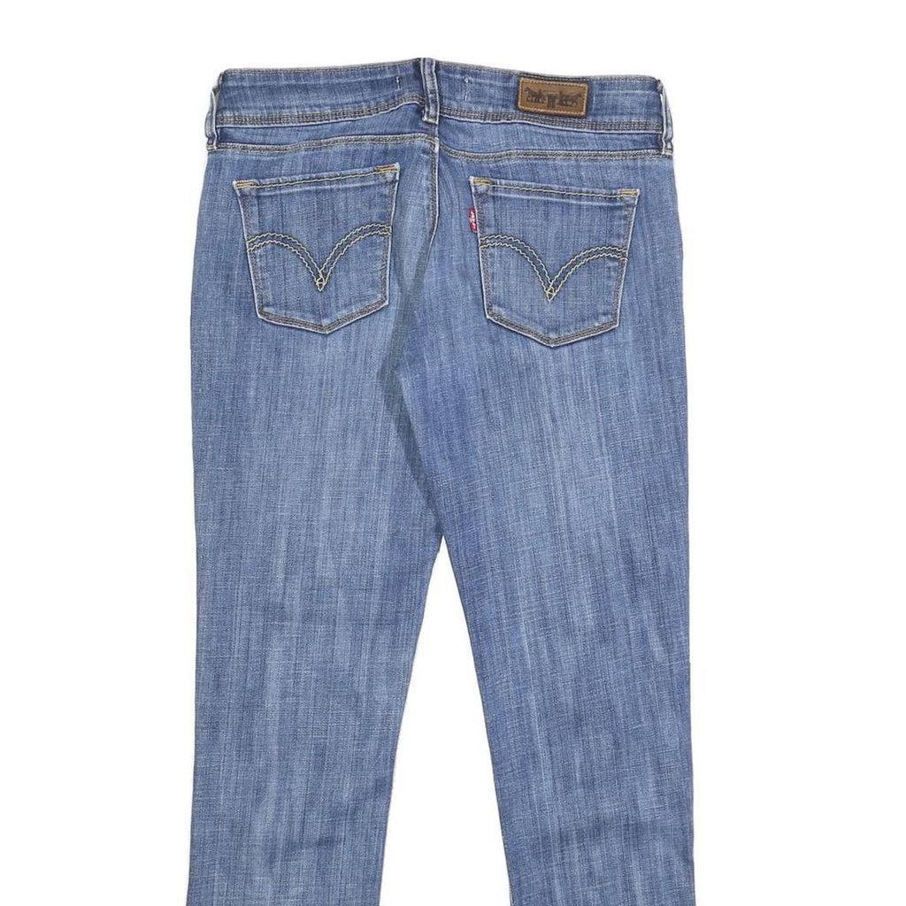 LEVI'S 571 Womens Slim Blue Denim Light W30 L28 Slim Fit Zip Jeans