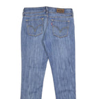 LEVI'S 571 Womens Slim Blue Denim Light W30 L28 Slim Fit Zip Jeans