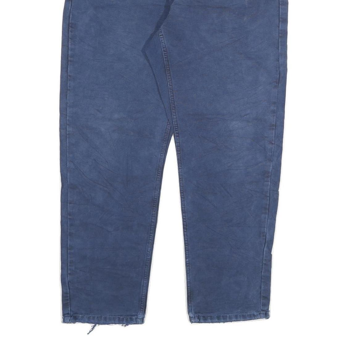 CARHARTT Mens Jeans Blue Relaxed Straight Denim Medium W34 L29 Workwear Button