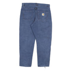 CARHARTT Mens Jeans Blue Relaxed Straight Denim Medium W34 L29 Workwear Button