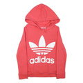 ADIDAS Womens Coral Hoodie UK 6 Cotton Blend Pullover Casual Sweatshirt