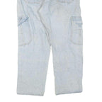 MARINA MOD Womens Light Blue Regular Jeans Denim W34 L27 Cargo Pockets Zip