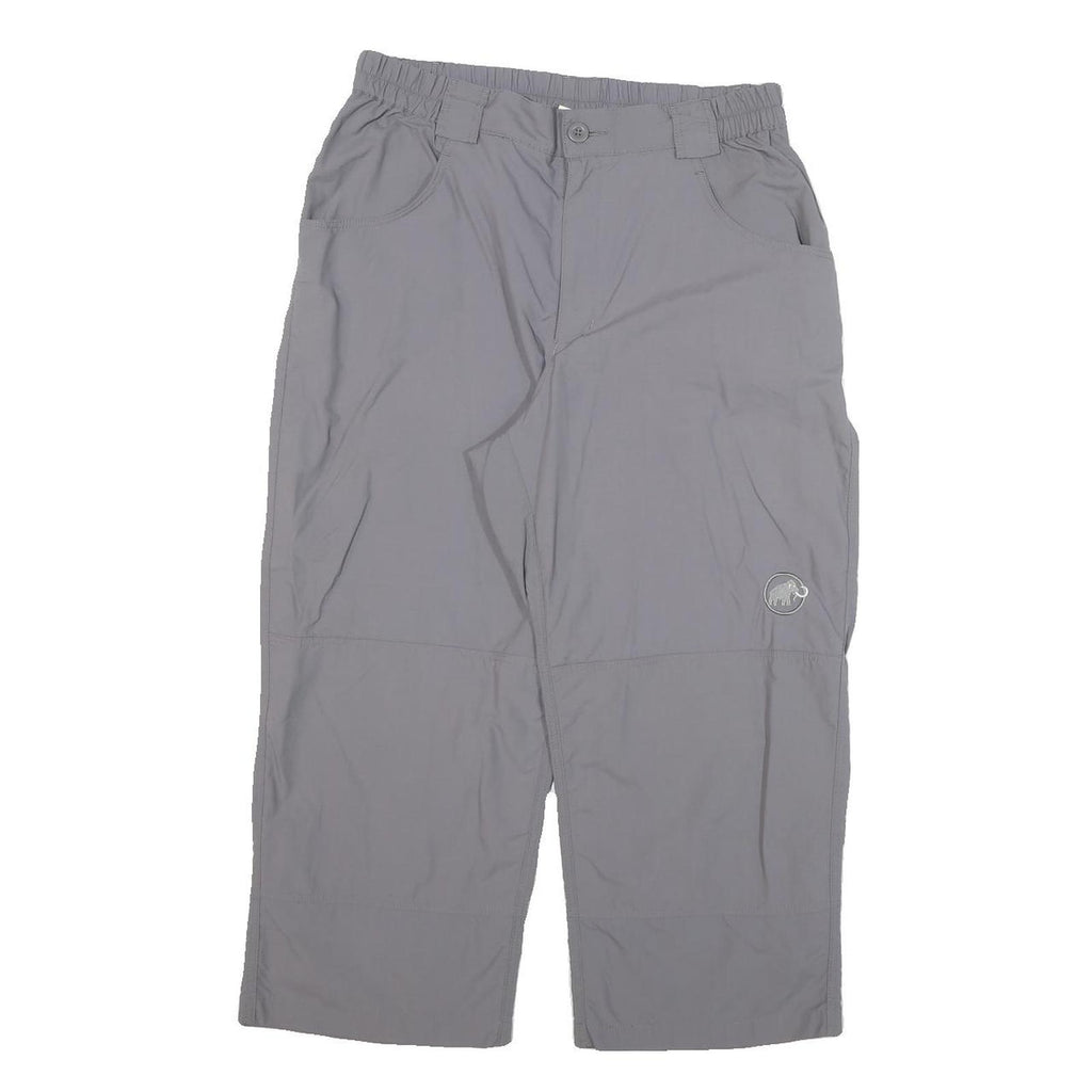 MAMMUT Mens Grey Polyester Blend Relaxed Straight Trousers W28 L22 Outdoor
