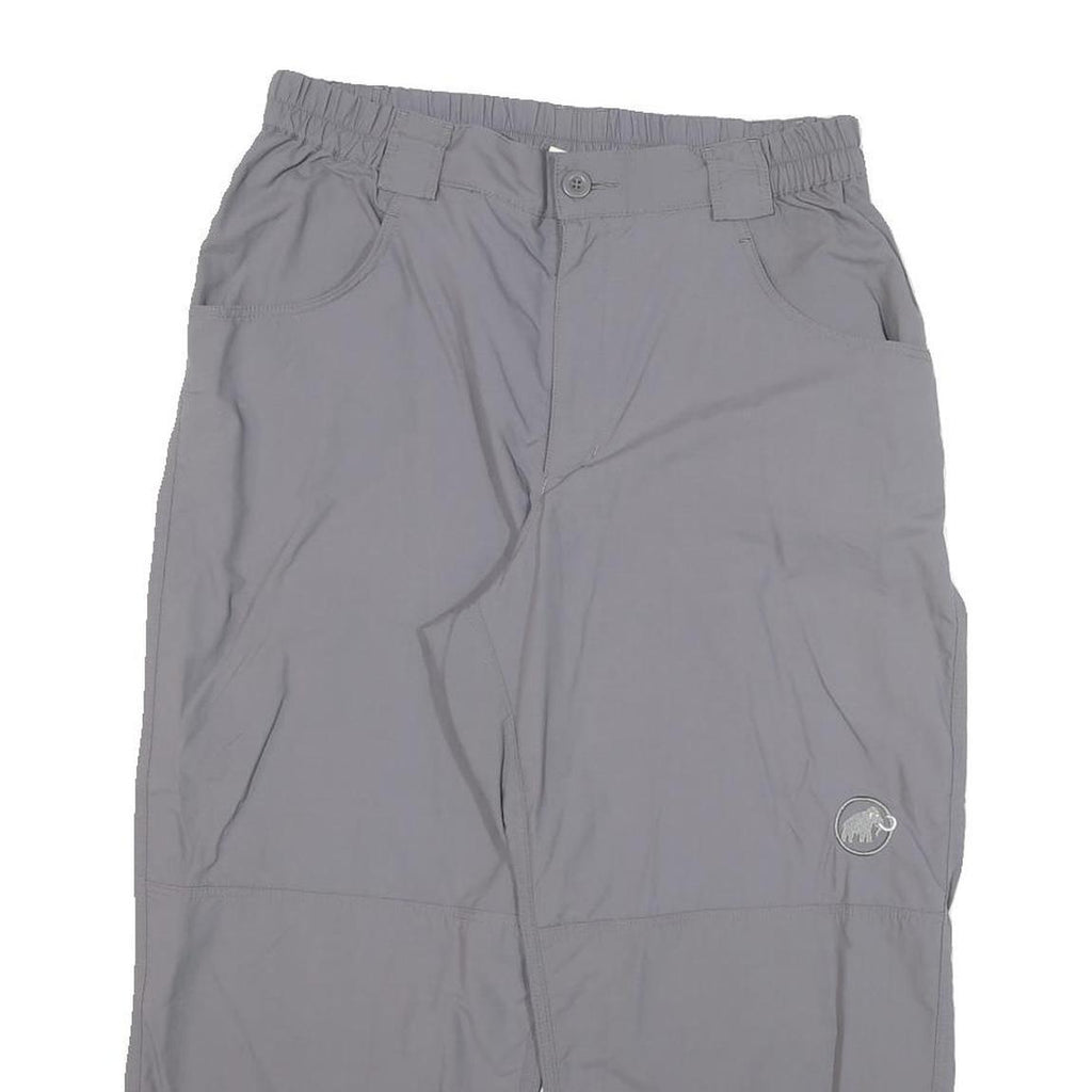 MAMMUT Mens Grey Polyester Blend Relaxed Straight Trousers W28 L22 Outdoor