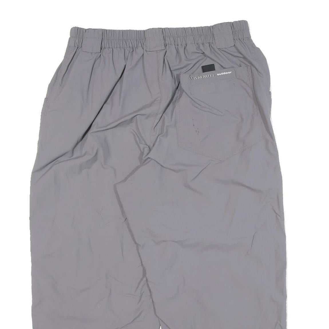 MAMMUT Mens Grey Polyester Blend Relaxed Straight Trousers W28 L22 Outdoor