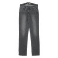 LEVI'S Womens Slim Grey Denim Cotton Blend Jeans W27 L28 Stylish Comfortable Zip