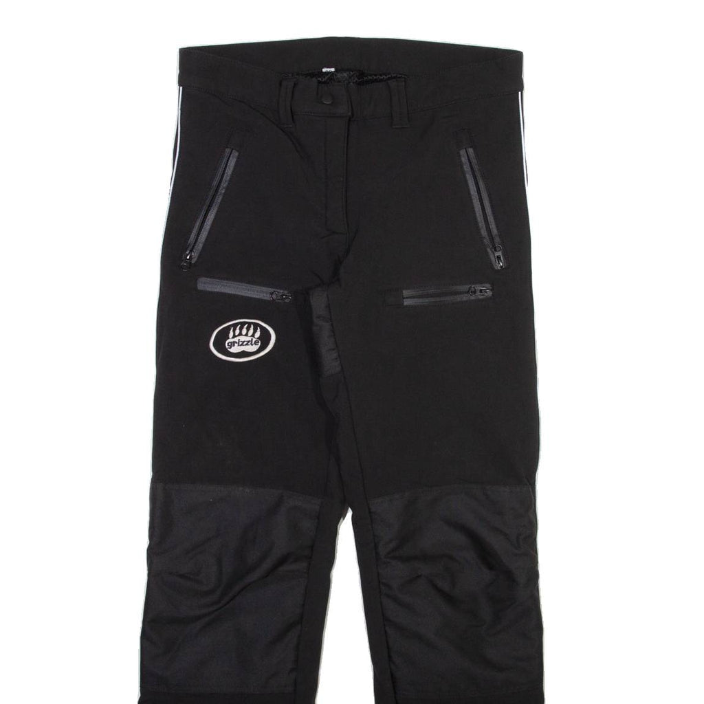 GRIZZLE Womens Trousers Black Regular Straight W31 L31