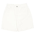 LEE Womens White Casual Shorts UK 16 W31 Cotton Blend Classic Fit