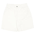LEE Womens White Casual Shorts UK 16 W31 Cotton Blend Classic Fit